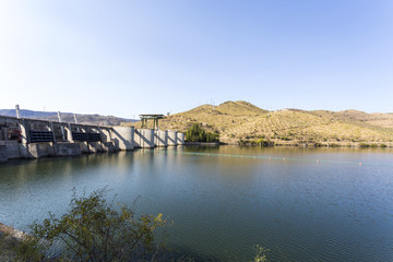 Fototapeta na wymiar Pocinho Dam on Douro River