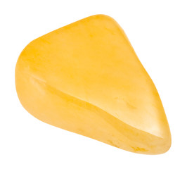 tumbled yellow Aventurine gem stone isolated