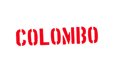 Colombo. Typographic stamp visualisation concept Original series.