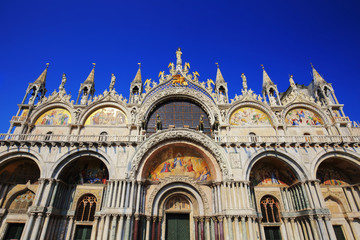 Naklejka premium Detail of Saint Mark's Basilica Venice, Italy