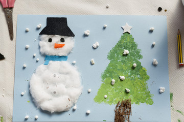 Christmas decoration made by a 10 year old girl.