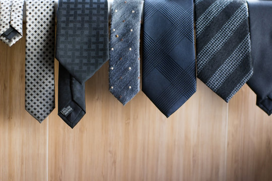 collection of elegant ties