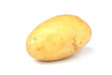 New potatoes isolated closeup.