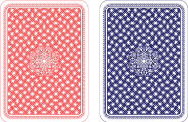 playing cards back design