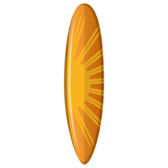 Isolated surfboard illustration