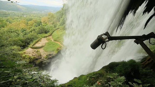 waterfall in the mountains, edessa greece
