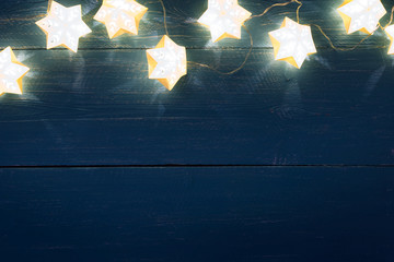 star shape christmas  lights background