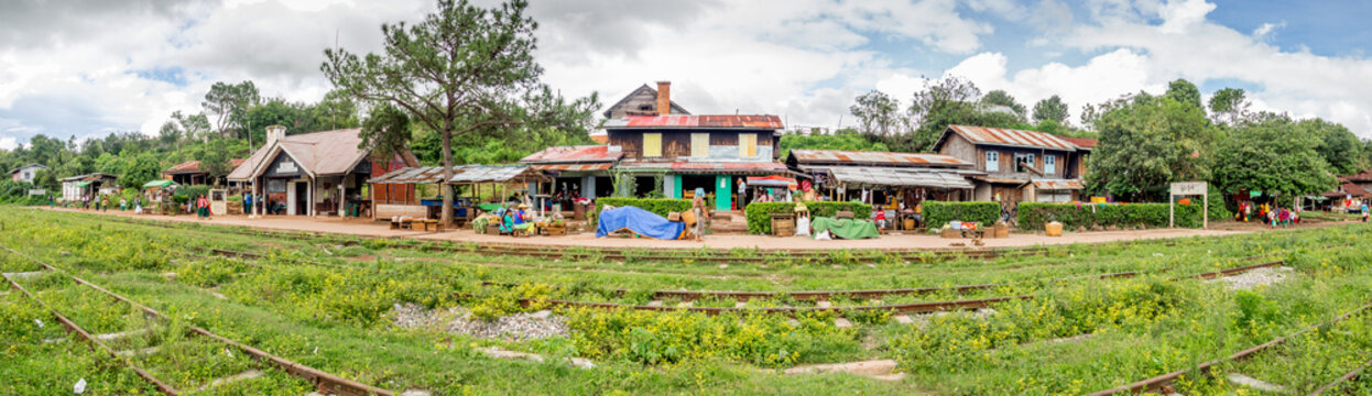 Small village in the Shan Mountains