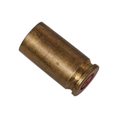 Empty bullet cartridge on a white background - 183845252