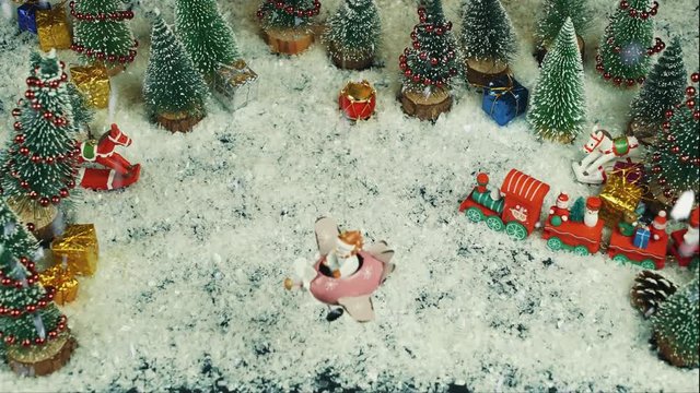 Stop motion animation of Vrolijk Kerstfeest (Dutch), in English Merry Christmas