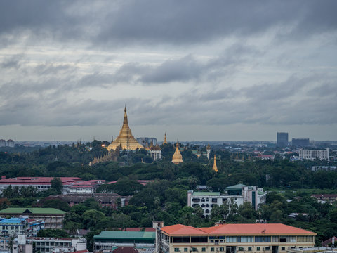 Skyline of Yangon