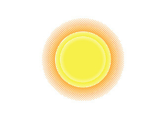 Fototapeta premium shining sun massive vector logo design