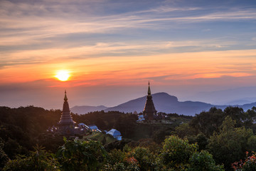 Obraz premium Landscape of Doi inthanon national park, Chiangmai province, Thailand.