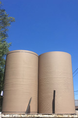 Truck transporting industrial roll of paper