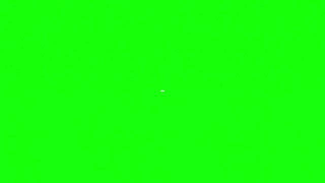 A comic strip speech cartoon animation with the words Crunch Kaboom Splash. White text, black shadow, green background.
