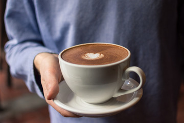 Servir un chocolat chaud