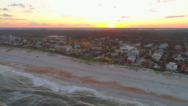 Stock beach footage St Augustine FL 4k 24p