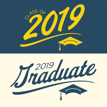 Class of 2019 Congratulations Graduate Typography