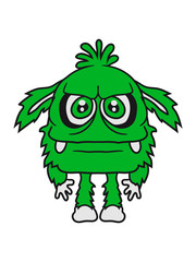 grimmig haarig groß gefährlich gnom frech klein monster horror halloween böse ork troll comic cartoon clipart