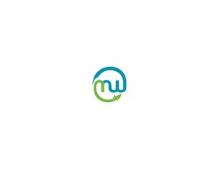 Letter MW Circle Creative Business Logo