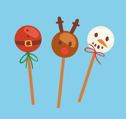 Christmas food vector desserts holiday decoration xmas family diner sweet celebration meal illustration. Traditional festive winter cake homemade x-mas party