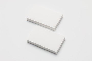 Business card on white background