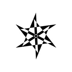 Modern geometric icon ornament element template