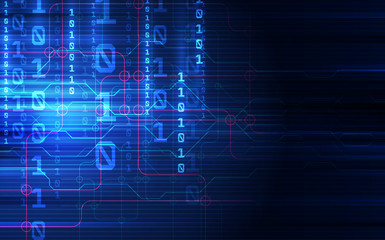 Abstract technology security on global network background, vector illustration