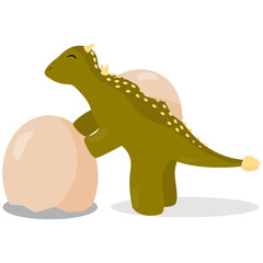 Cute cartoon dinosaur