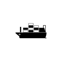 transport ship icon. Illustration of transport elements. Premium quality graphic design icon. Simple icon for websites, web design, mobile app, info graphics