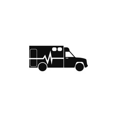 ambulance icon. Illustration of transport elements. Premium quality graphic design icon. Simple icon for websites, web design, mobile app, info graphics
