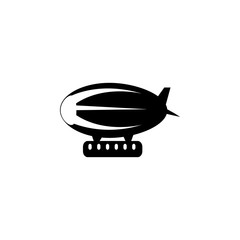 Airship zeppelin icon. Illustration of transport elements. Premium quality graphic design icon. Simple icon for websites, web design, mobile app, info graphics