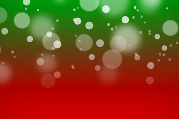 Red and green color background with bokeh.