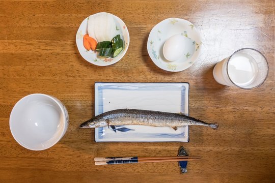 質素な朝食