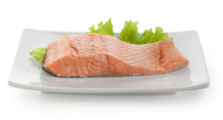 Fillet of trout with lettuce
