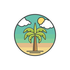 Beach logo design