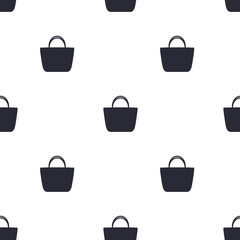 БезымяннBlack bags on a white background. Seamless pattern. Vector illustration.ый-4