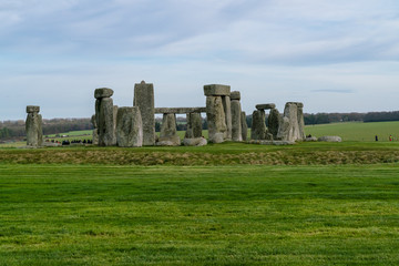 Stonehenge an ancient prehistoric stone monument near Salisbury, Wiltshire, UK. in England
