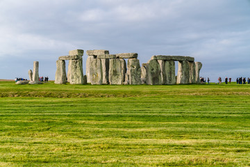 Stonehenge an ancient prehistoric stone monument near Salisbury, Wiltshire, UK. in England
