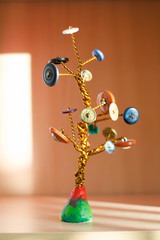 a tree of buttons. prosperity concept