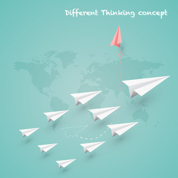 Different thinking is make more experience and successful concept.