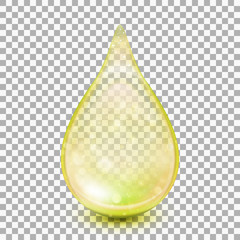Drop isolated on transparent background. EPS 10 vector