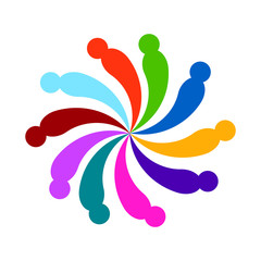 Fototapeta premium abstract group symbol