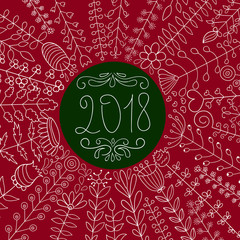Vector 2018 Floral Greeting