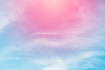 sun and cloud background with a pastel color