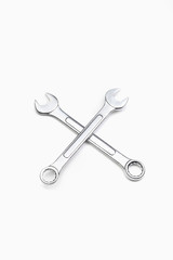 Set of spanner isolated on white