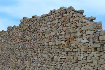 Ruins of the ancient fortress wall