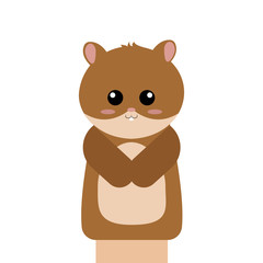 Cute puppet animal