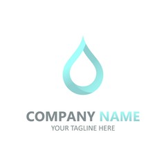 Water logo element vector illustration emblem nature