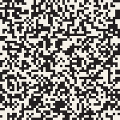 Irregular Tangled Lines. Abstract Geometric Background Design. Vector Seamless Black and White Chaotic Pattern...